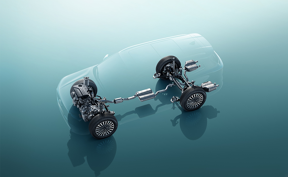 Chery CSH hibrīda sistēmas vizuālais attēlojums