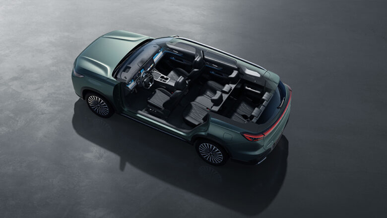 Chery Tiggo 8 ICE 5+2 sēdvietu izkārtojums