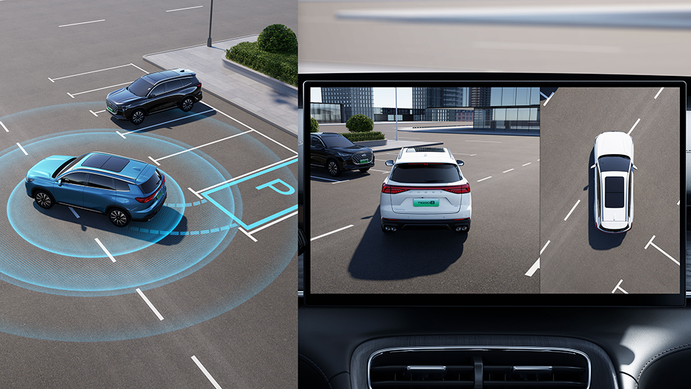 Chery Tiggo 8 PHEV 540° caurspīdīgā šasija